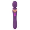 Javida Wand og Dildo Vibrator i lilla silikone