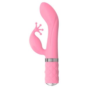Pillow Talk Kinky rabbit vibrator i fløjlsblød silikone