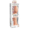 Dillio Platinum Super Eight dildo i silikone med sugekop og riller