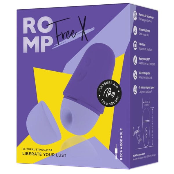 ROMP Free X Klitoris Stimulator - Vandtæt Pulsator med Pleasure Air