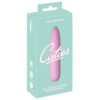 Cuties Mini vibrator med spids i pastelpink silikone og diamantgreb