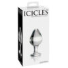Icicles No. 25 glas analplug i håndblæst borosilikatglas