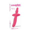 Couples Choice 2i1 vibrator og anal plug i pink silikone med dobbelt ende