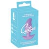 Cuties lilla mini butt plug vibrator med blomsterformet bund
