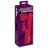 You2Toys rabbit vibrator med 3 bevægelige massageringe i silikone
