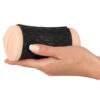 Nature Skin masturbator i sort sleeve nærbillede
