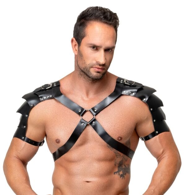 Zado Gladiator Læder Bryst og Skulder Harness