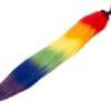 Fluffy Tail Anal Plug med Regnbue Farvet Hale