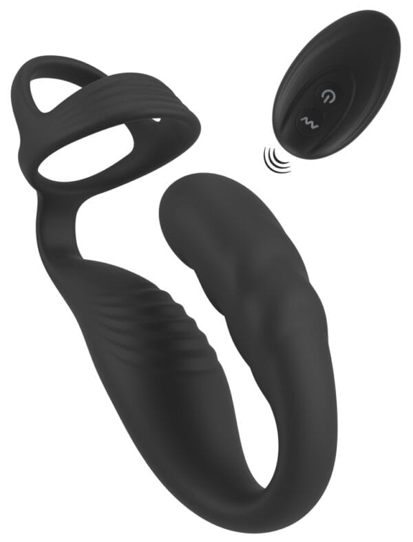 Rebel Penis Ring med Fjernbetjening og Prostata Anal Plug