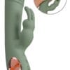 Slim Rabbit Vibrator Olive med Klitoris Stimulator