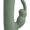 Slim Rabbit Vibrator Olive med Klitoris Stimulator
