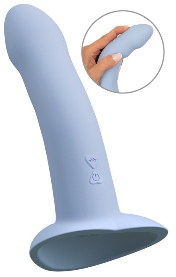 Heart Guy Blue Vibrator med Sugekop