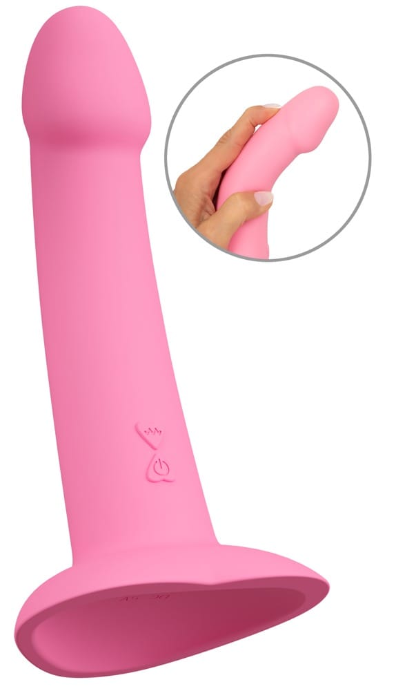 Heart Guy Pink Vibrator med Sugekop