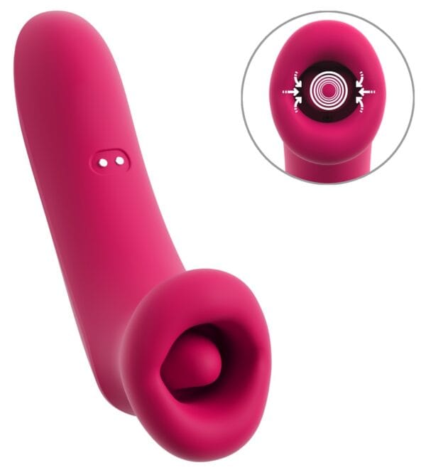 Oral Fun Vibrator med Sugende Mund og Tunge