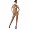 Net Catsuit med Blonde Krave fra Issabella