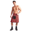 Skotsk Highlander Kilt i Rød og Hvid fra Issabella
