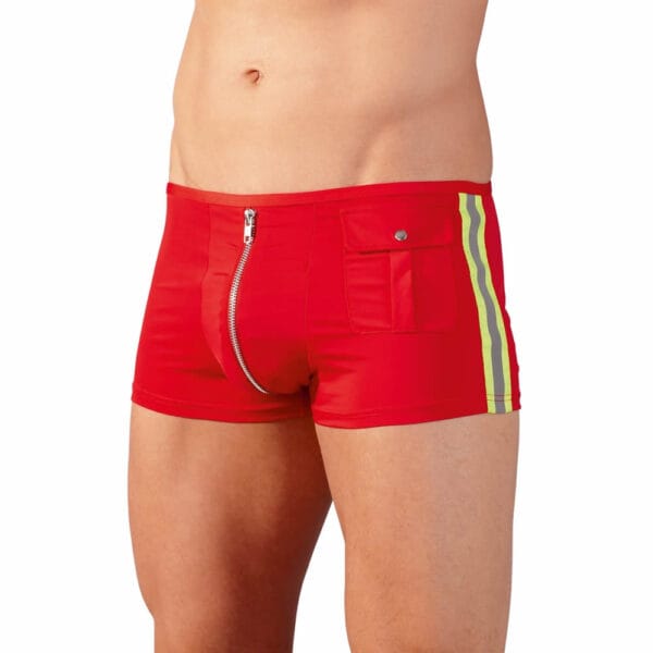 Herre Pants Fireman i Rød