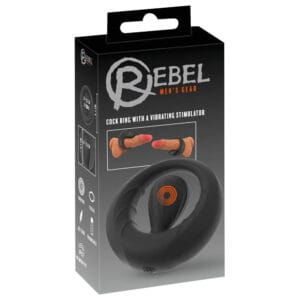 Rebel Mens Gear Penisring med Vibrerende Stimulator