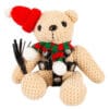 SM-Teddy Bamse Bondage Bjørn med Pisk og Hue