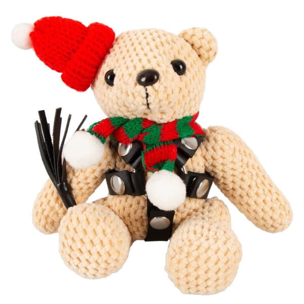 SM-Teddy Bamse Bondage Bjørn med Pisk og Hue